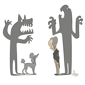 Schopenhauer and dog